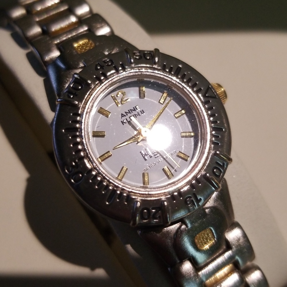 🍀Anne Klein II water resist watch, 3 bands, in BOX.